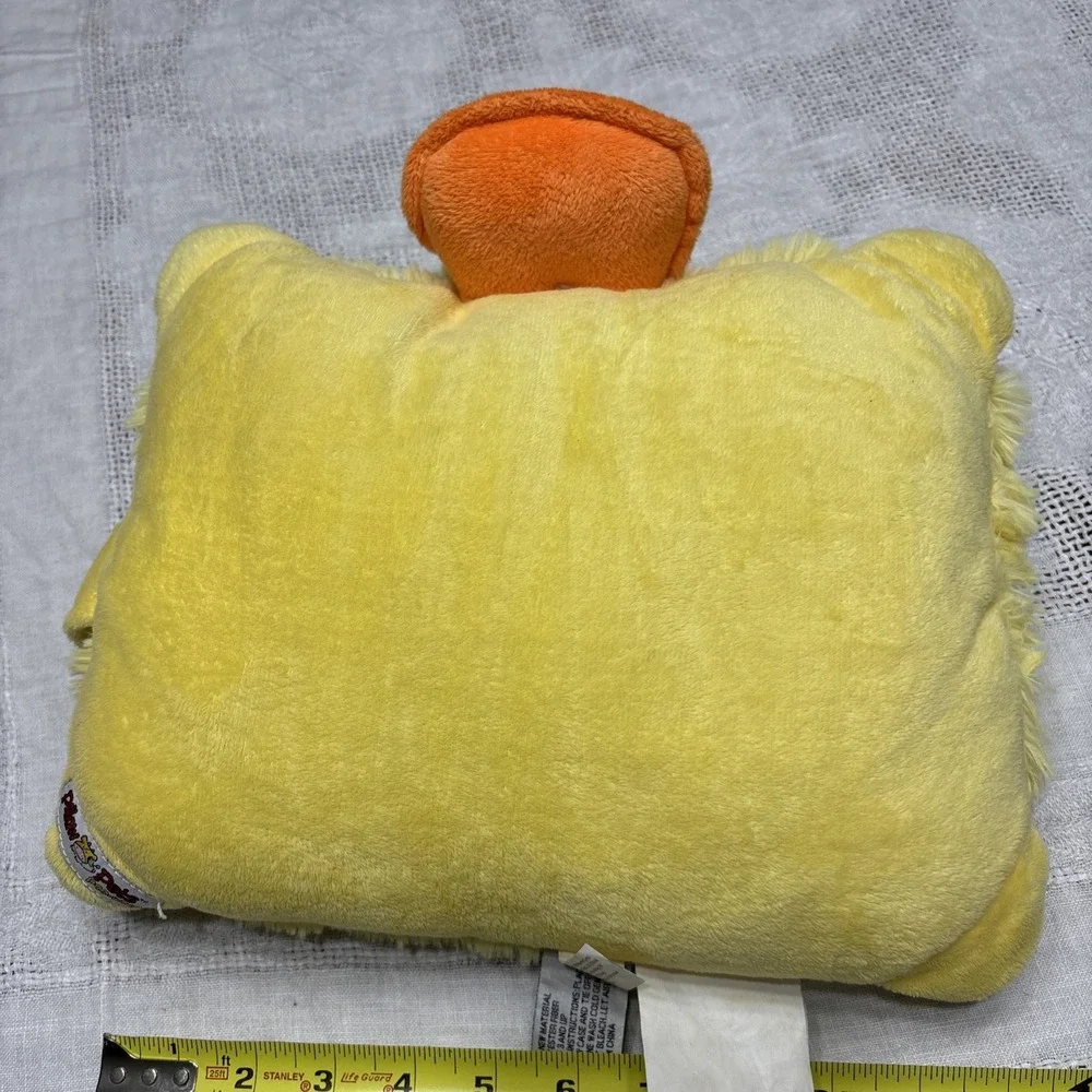 Pillow Pets Pee-Wees 2012 Duck rare HTF used duckling yellow Vtg stuffed animal